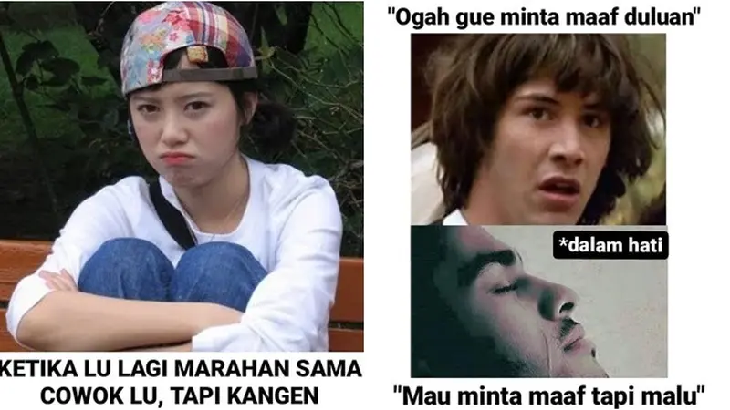 6 Meme Realita Saat Musuhan dengan Pacar Ini Malah Bikin Dada Sesak