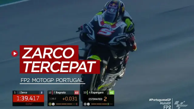 VIDEO: Johann Zarco Tercepat di FP2 MotoGP Portugal, Joan Mir Ke-6