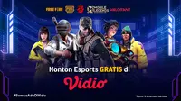 Nonton Live Streaming Turnamen Esports Indonesia Gratis di Vidio. (Sumber : dok. vidio.com)