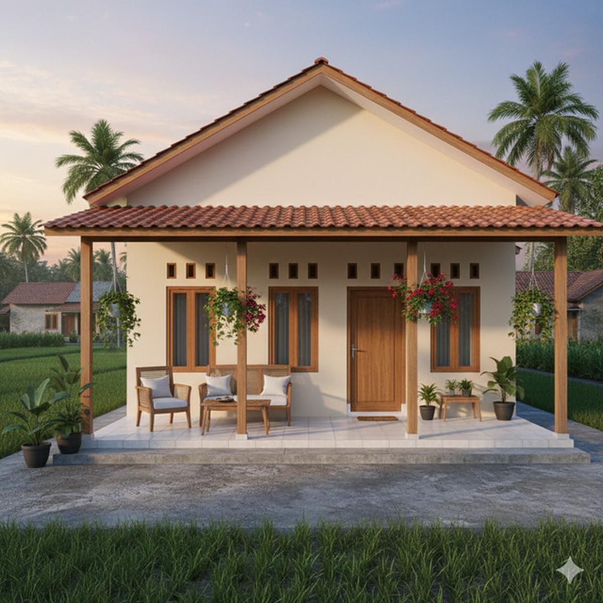 7 Gambar Rumah Minimalis di Kampung, Sederhana tapi Modern dan Bikin Nyaman Keluarga