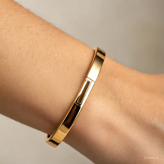 Gelang 8 Gram Emas 24 Karat Model Bangle