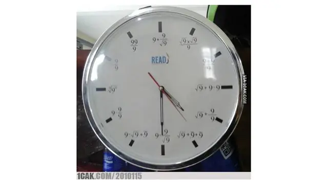 6 Jam Dinding Ini Bikin Mikir Keras, Anak yang Suka Matematika Tertantang