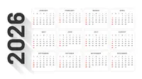 Ilustrasi kalender 2026. (Image by Freepik)