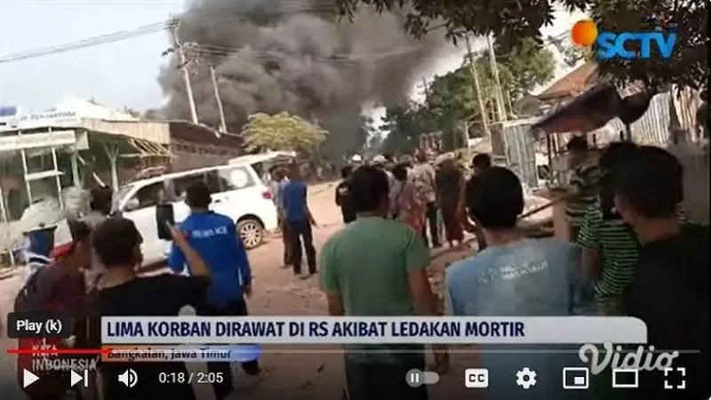 Sebanyak enam orang menjadi korban akibat ledakan mortir yang terjadi di Desa Banyu Ajih, Kamal, Bangkalan, Madura, Jawa Timur pada Jumat 29 Desember 2023 lalu.