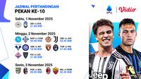 Jadwal Serie A pekan 10 live streaming eksklusif di Vidio. (dok. vidio.com)