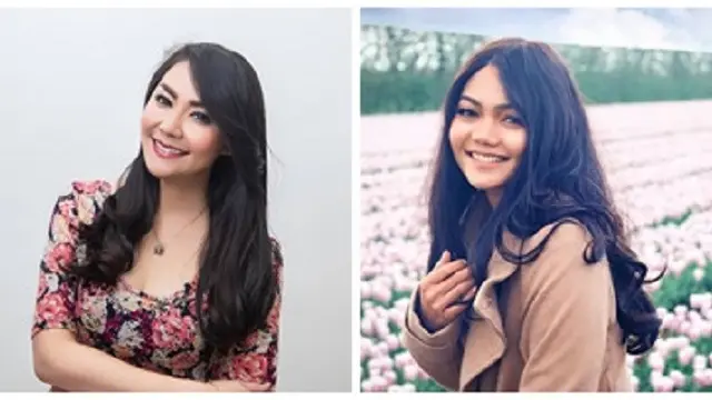 [Fimela] Tessa Kaunang dan Rina Nose