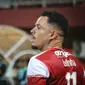 Luiz Marcelo Morais dos Reis alias Lulinha mencetak hattrick saat Madura United melibas Barito Putera 8-0 pada pekan pertama BRI Liga 1 2022/2023. (Bola.com/Wahyu Pratama)