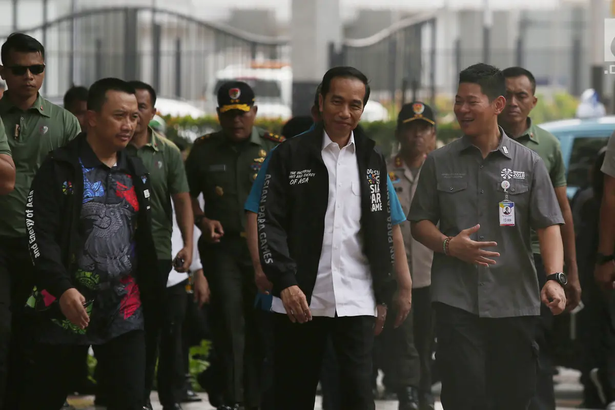Jokowi Tinjau Latihan Atlet Asian Para Games 2018