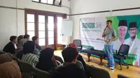 Ikatan Pemuda Desa (IPDA) Indonesia mendeklarasikan dukungan terhadap Ganjar Pranowo dan Sandiaga Salahuddin Uno dalam ajang Pilpres 2024. Pasangan itu diyakini dapat melunturkan sekat politik di masyarakat bawah (Istimewa)
