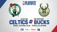 NBA Playoff 2018 Boston Celtics Vs Milwaukee Bucks Game 2 (Bola.com/Adreanus Titus)