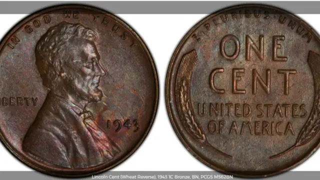 1943 Bronze Lincoln. Foto: www.pcgs.com
