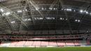 Suasana tampak dalam dari Stadion Nasional di Singapura, Kamis (8/11). Stadion ini akan menggelar laga Piala AFF 2018 antara Singapura melawan Timnas Indonesia. (Bola.com/M. Iqbal Ichsan)