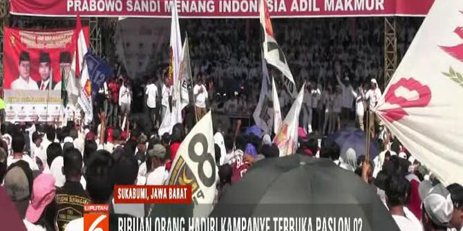 Tak Hanya di Jakarta, Ribuan Warga Sukabumi Ikuti Kampanye Prabowo-Sandi