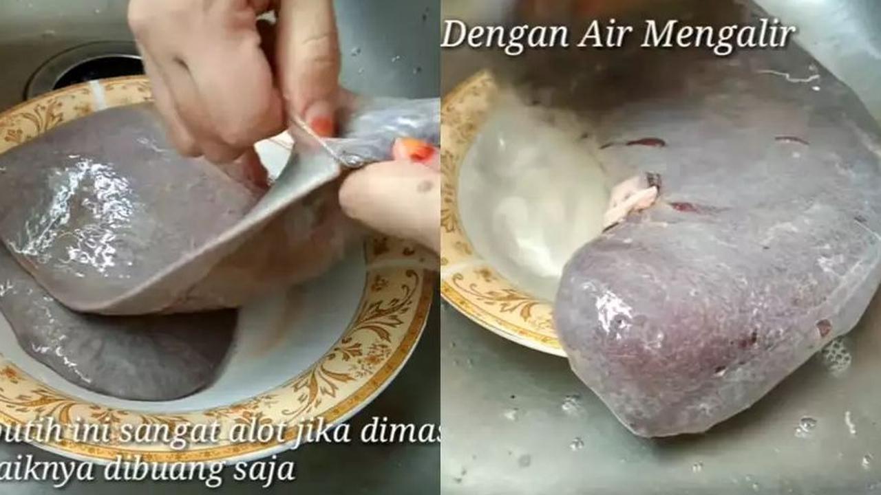 <b>1. Bersihkan Kulit Limpa</b><br>