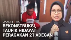Rekonstruksi kasus dugaan penyekapan dan penganiayaan dengan tersangka Taufik Hidayat digelar di gedung Ditres PPA dan PPO Polda Jawa Barat. Sebanyak 21 adegan diperagakan tersangka untuk menggambarkan peristiwa di tiga tempat kejadian perkara sekali...
