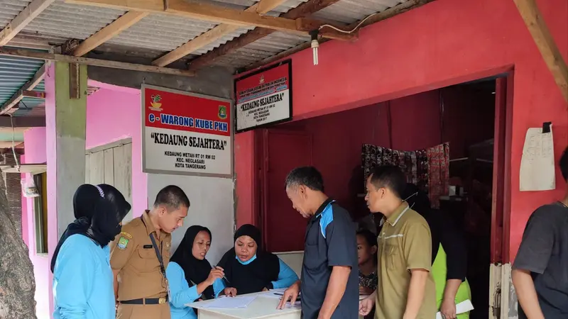 Bantuan Pangan Non Tunai (BPNT) di Kota Tangerang mulai disalurkan.