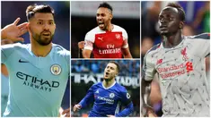 Berikut ini top scorer sementara Premier League 2019. Striker Manchester City, Sergio Aguero berada di puncak dengan koleksi 19 gol. (Foto-foto Kolase AP dan AFP)