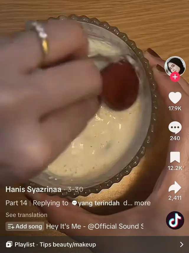 Cara Pembuatan Masker Tepung Beras.