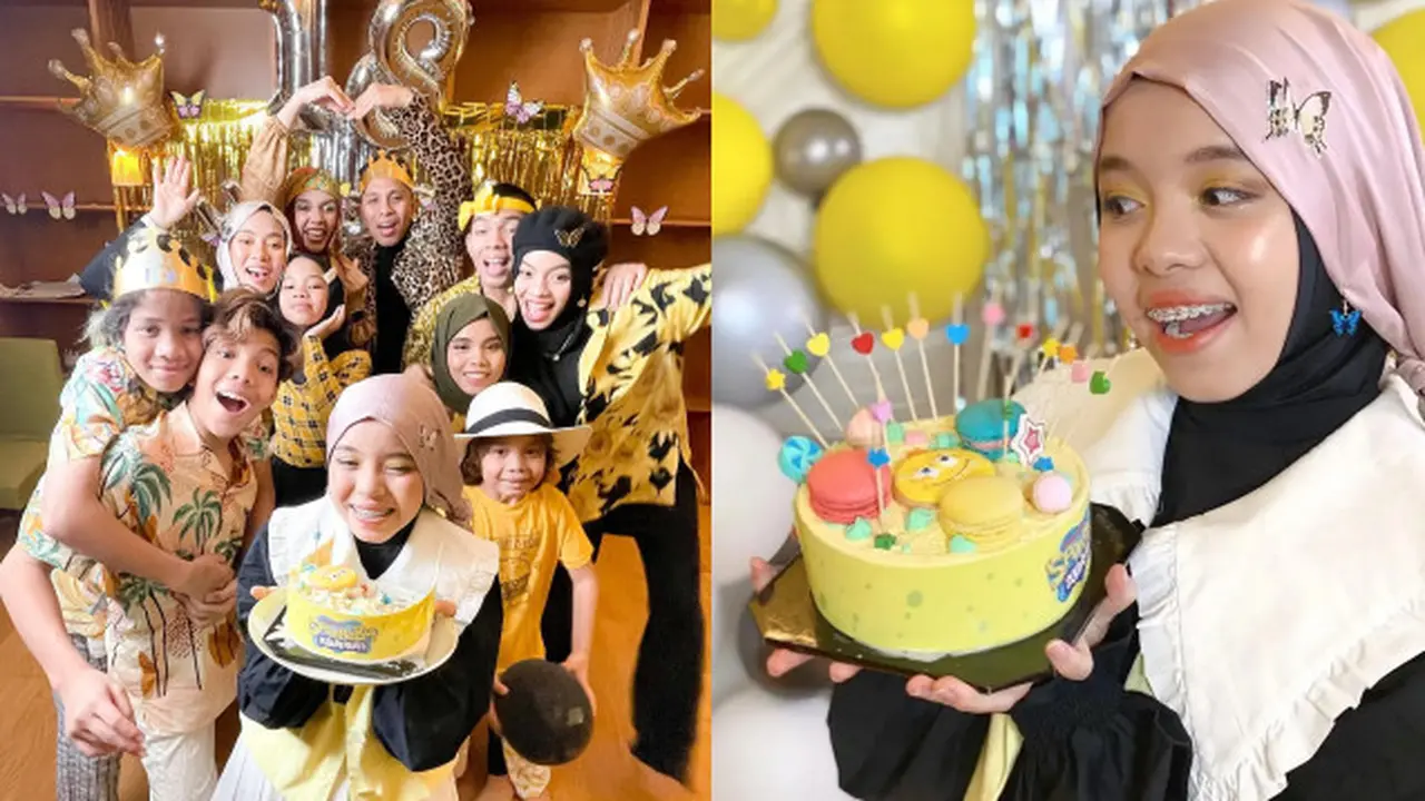 Momen Perayaan Ultah Fatimah Halilintar yang Ke-18. (Sumber: Instagram/genifaruk)
