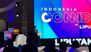 Managing Director PT Elang Mahkota Teknologi Tbk (EMTEK), Sutanto Hartono dalam pembukaan Indonesia Connect Outlook 2026, di The Hall Senayan City, SCTV Tower, Jakarta, dikutip Kamis (4/12/2025). (Liputan6.com/Arief)