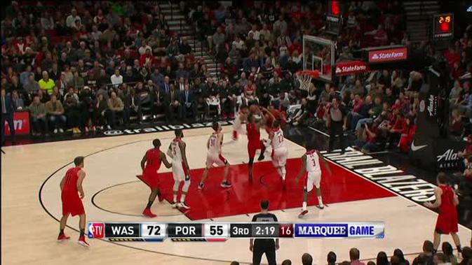 VIDEO: Game Recap NBA 2017-2018, Wizards 106 vs Blazers 92 - NBA Bola.com
