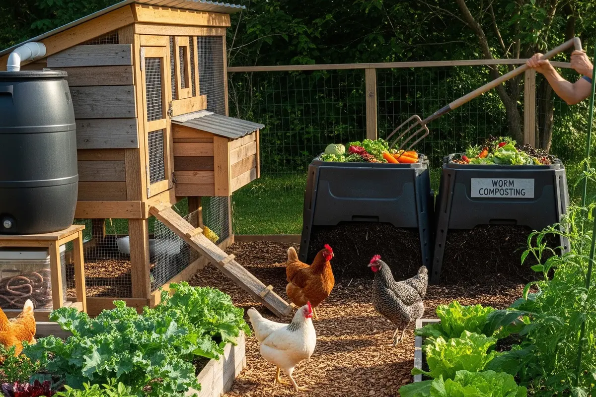 Cara Membuat Kebun Ayam Zero Waste