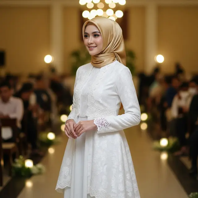 Gamis Putih Kekinian