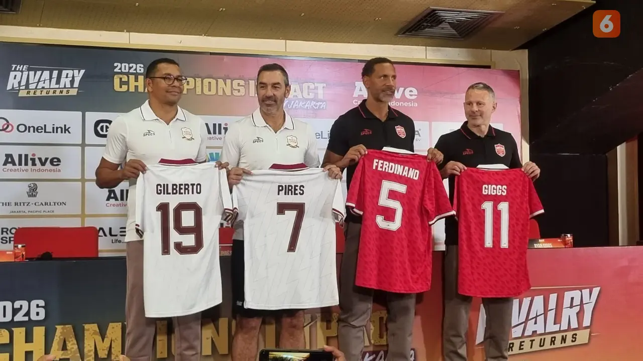 Legenda Arsenal dan legenda Manchester United