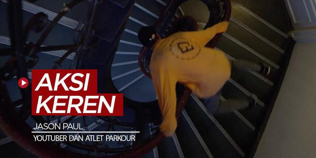 VIDEO: Cara Keren Atlet Parkour yang Juga Youtuber Dapatkan Ponsel yang Jatuh dari Atap Rumah