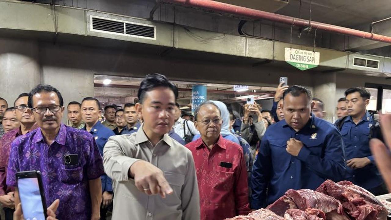 Wapres Gibran Tinjau Langsung Subsidi Bahan Pokok di Pasar Badung Denpasar Bali