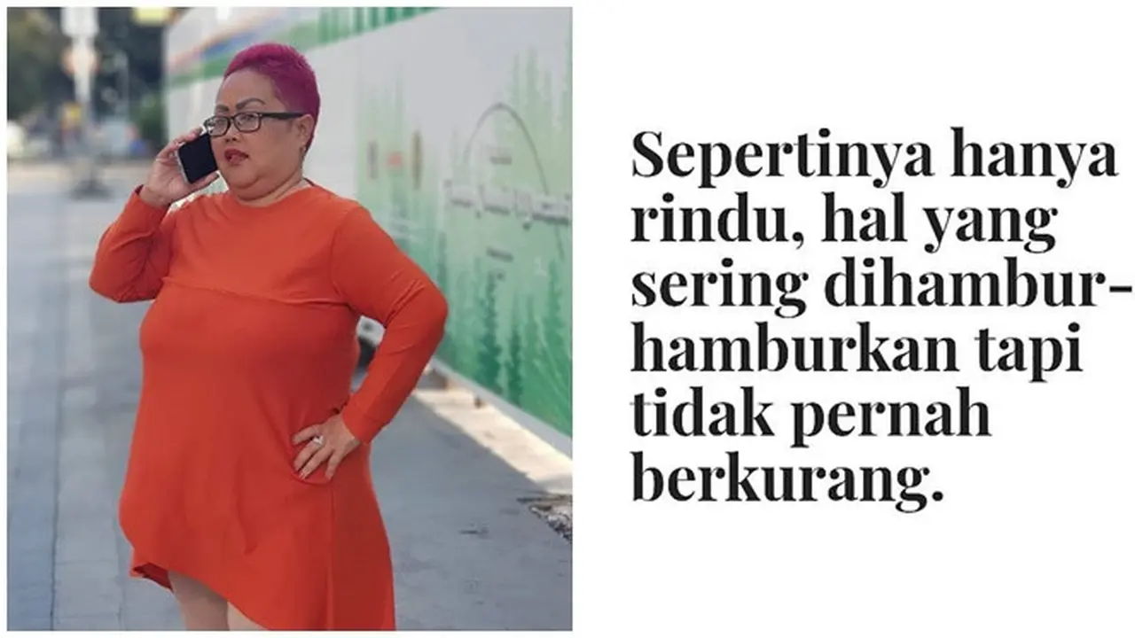 Kata-kata Bude Sumiyati Bertema Rindu ini Bikin Senyum Senyum