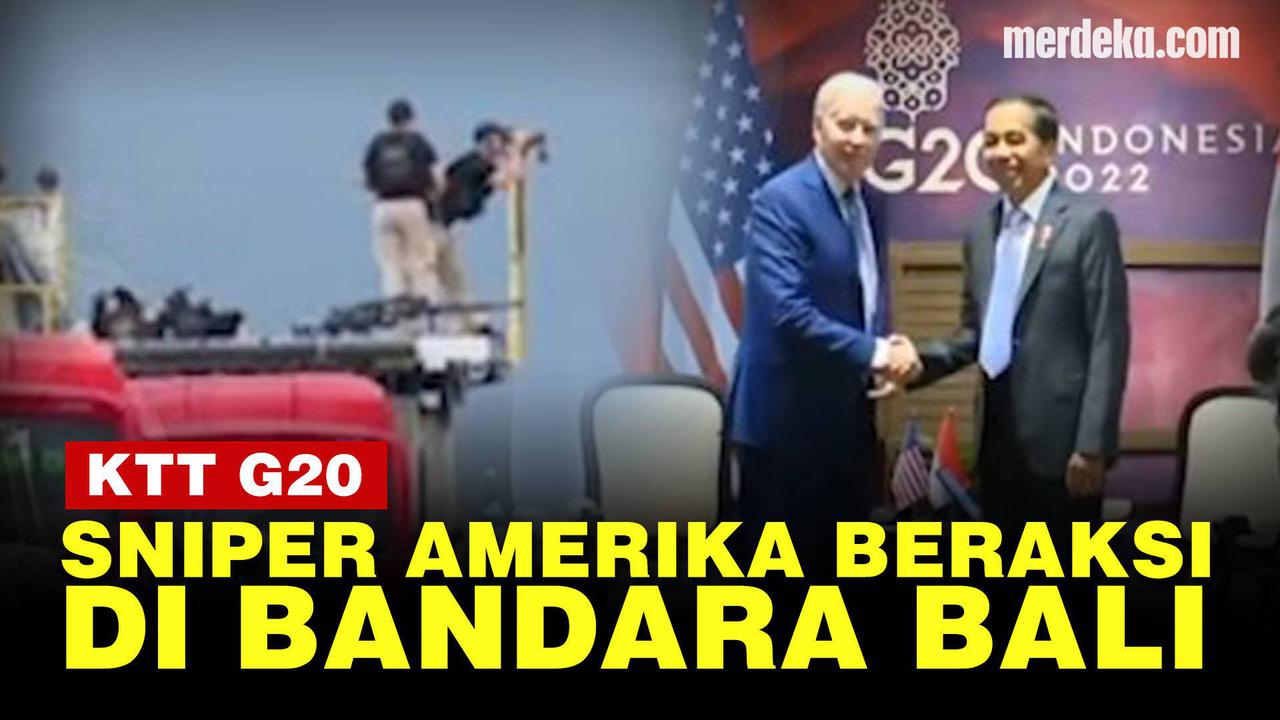 VIDEO: Momen Aksi Sniper Amerika Jaga Presiden Joe Biden Aman Selama KTT G20 Bali