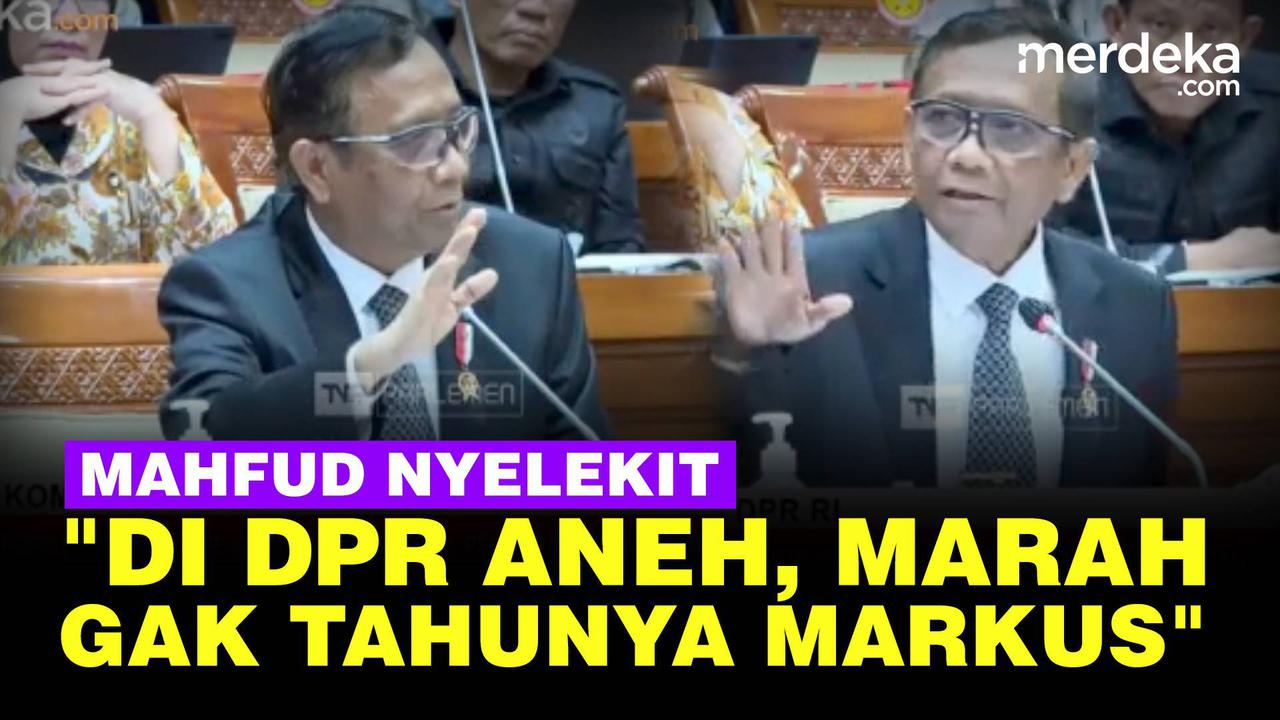 VIDEO: Jawaban Mahfud saat Dicecar Habiburokhman Soal Makelar Kasus di DPR