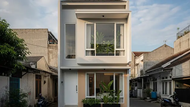 Rumah Mungil 2 Lantai dengan Indoor Garden