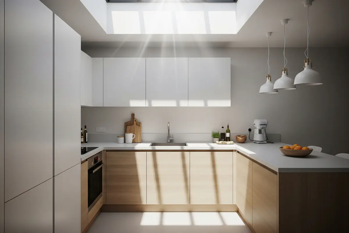 Desain Dapur Ukuran 3x3 Meter dengan Pencahayaan Alami