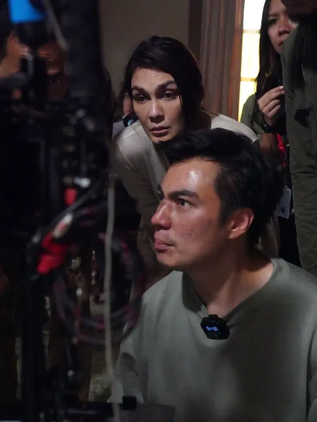 Baim Wong di lokasi syuting film Sukma. (Foto: Dok. Koleksi Pribadi Baim Wong)