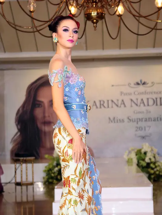 Setelah dinobatkan sebagai Puteri Pariwisata 2017 dalam ajang pemilihan Puteri Indonesia 2017, Karina Nadila Niab siap tampil untuk ajang di luar negeri. Berbagai persiapan telah dilakukan pemain film Mantan ini. (Deki Prayoga/Bintang.com)