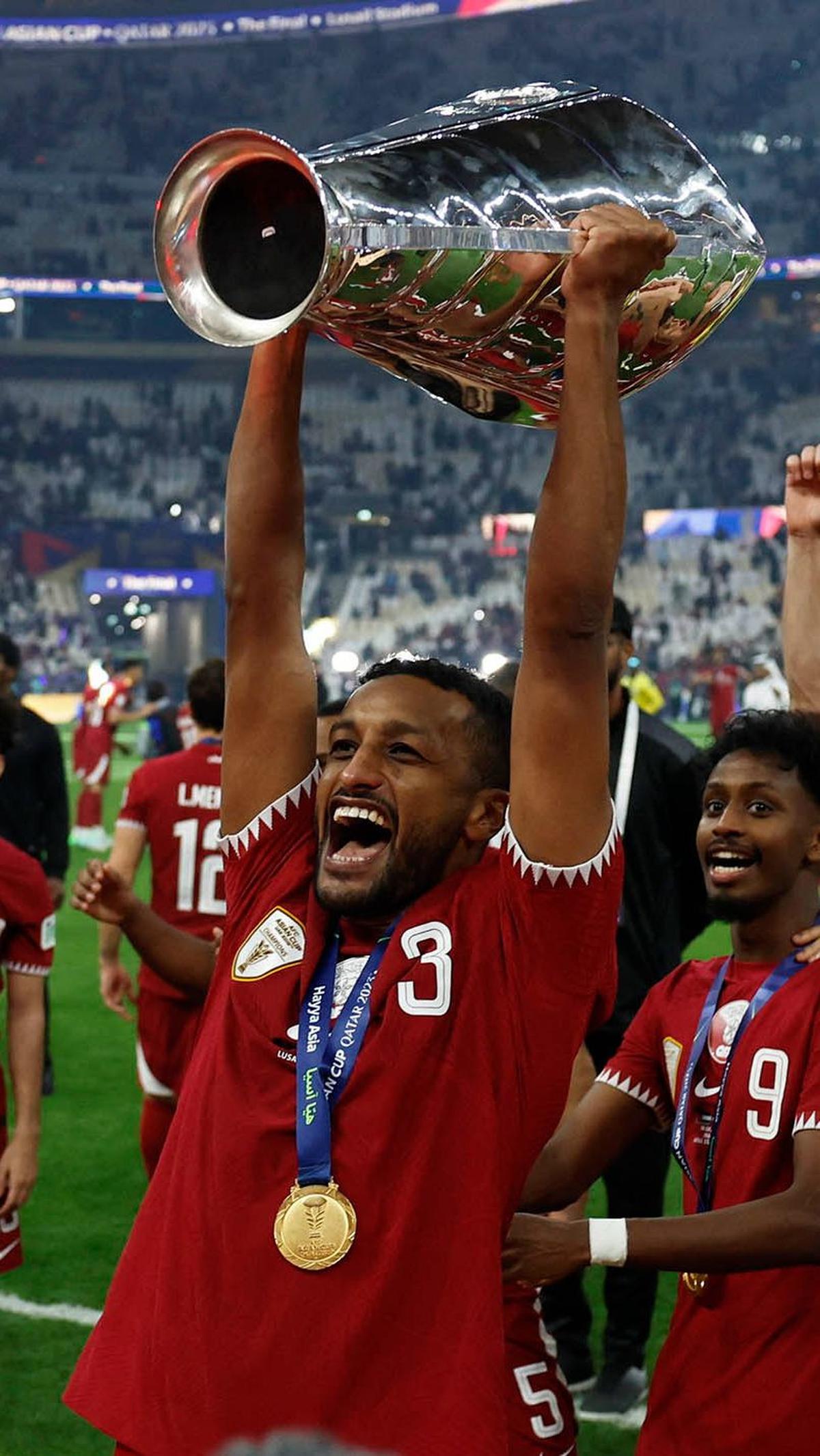 Selain itu, keberhasilan ini sekaligus mematahkan 'kutukan' di Piala Asia bahwa juara bertahan berpeluang besar gagal mempertahankan gelarnya.&nbsp;REUTERS/Thaier Al-Sudani