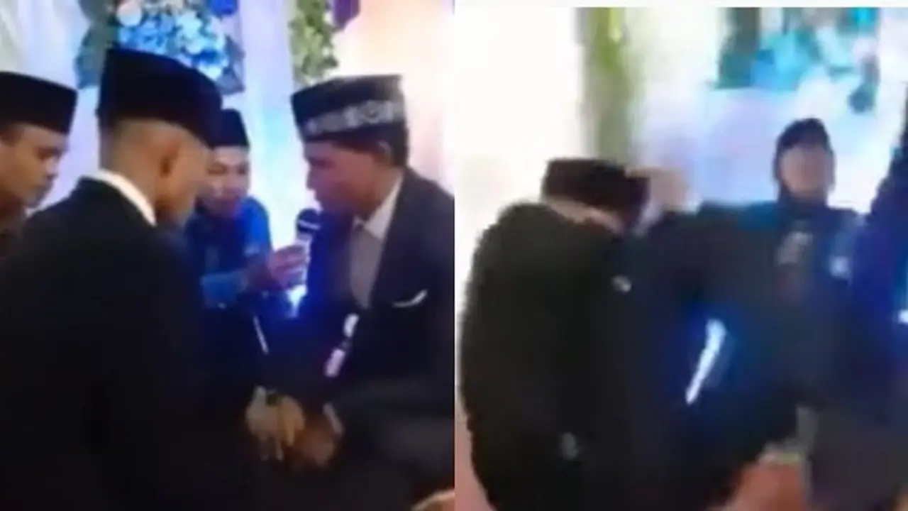 Akibat Terlambat, Calon Mertua Tendang Pengantin Pria saat Akad Nikah