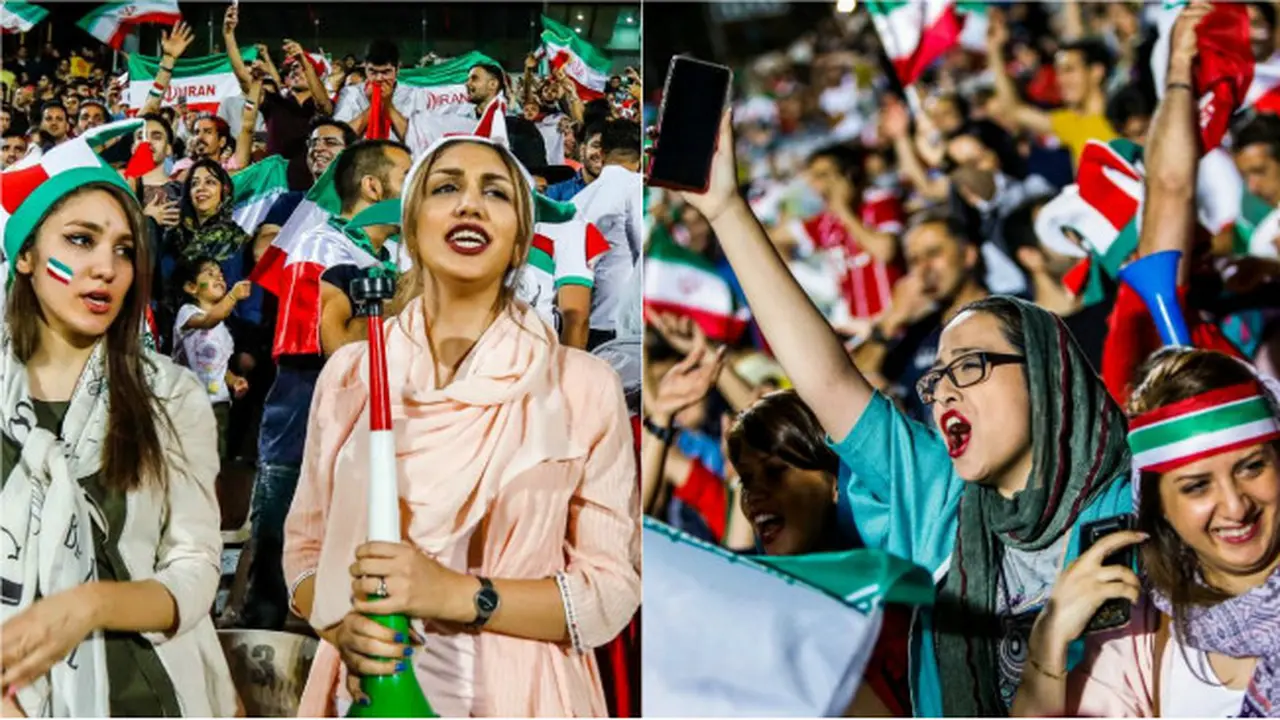 Untuk pertama kalinya setelah 38 tahun Pemerintah Iran memperbolehkan para wanita untuk menonton sepak bola di stadion.