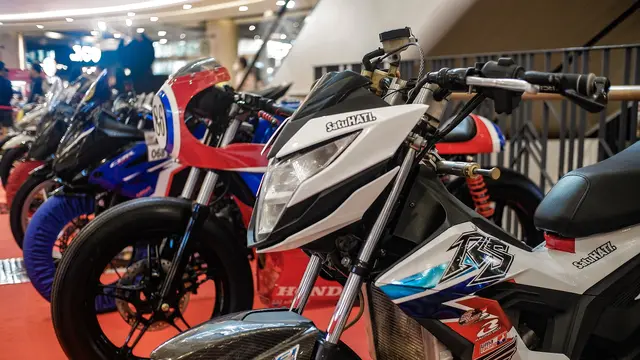 Kumpulan Potret Motor Keren di Honda Modif Contest 2023 Seri Pekanbaru