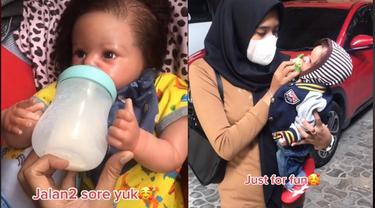 Viral Wanita Momong Boneka Bak Anak Kandung, Bikin Salah Fokus