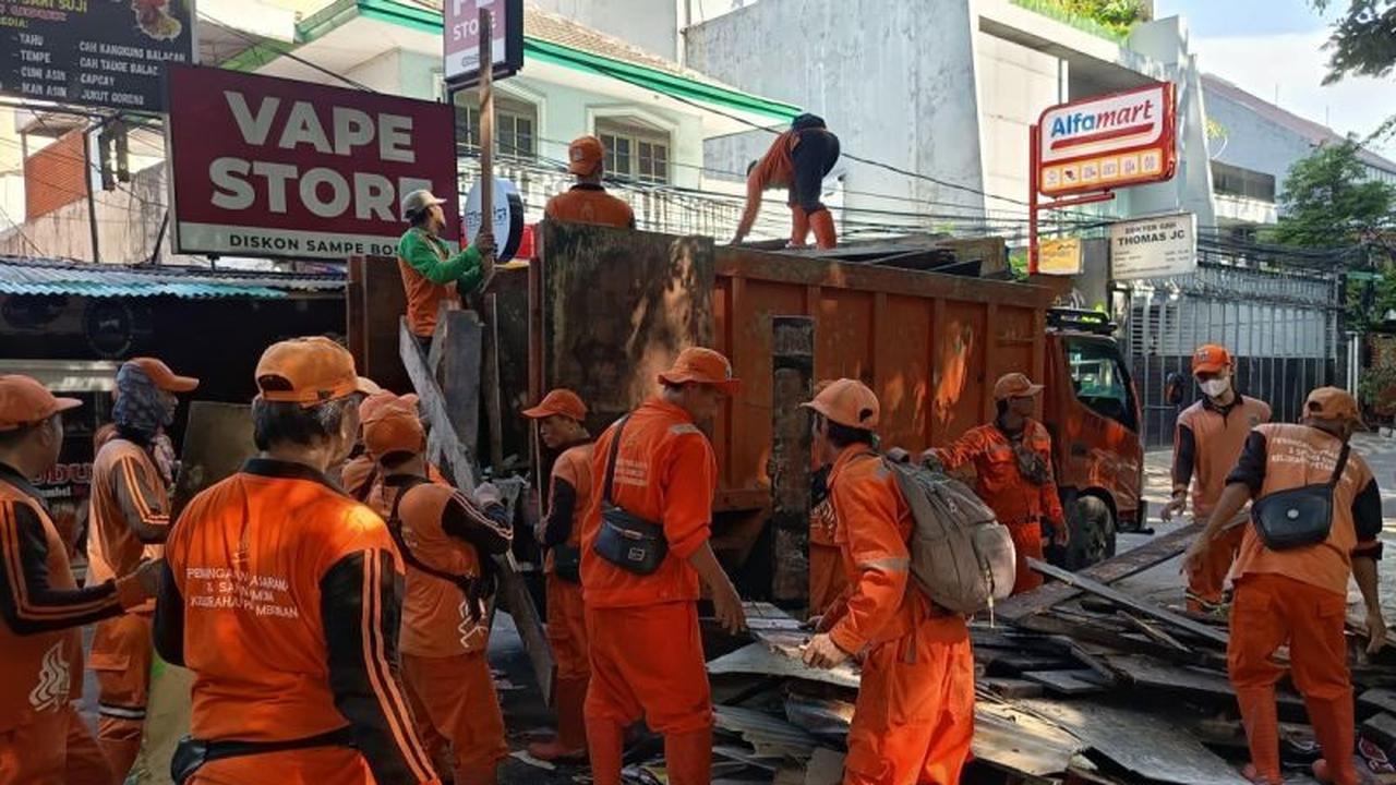 Pemkot Jakarta Pusat Gencar Lakukan Pembongkaran Bangunan Liar di Tanah Abang