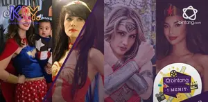 Pesona Cinta Laura dan 3 seleb pakai kostum wonder woman