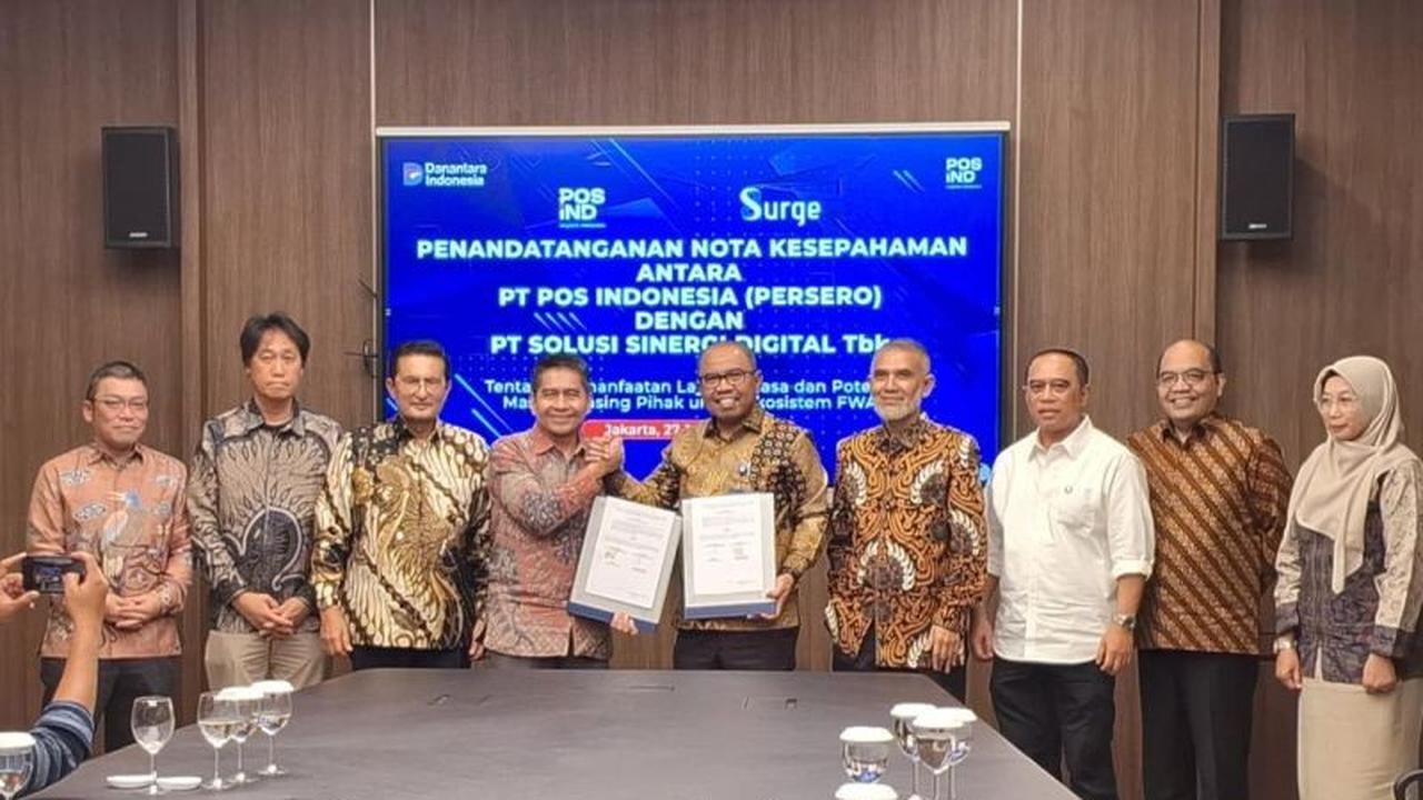 Pos Indonesia dan Surge Bersinergi Hadirkan Internet Murah 100 Mbps untuk Seluruh Pelosok Negeri