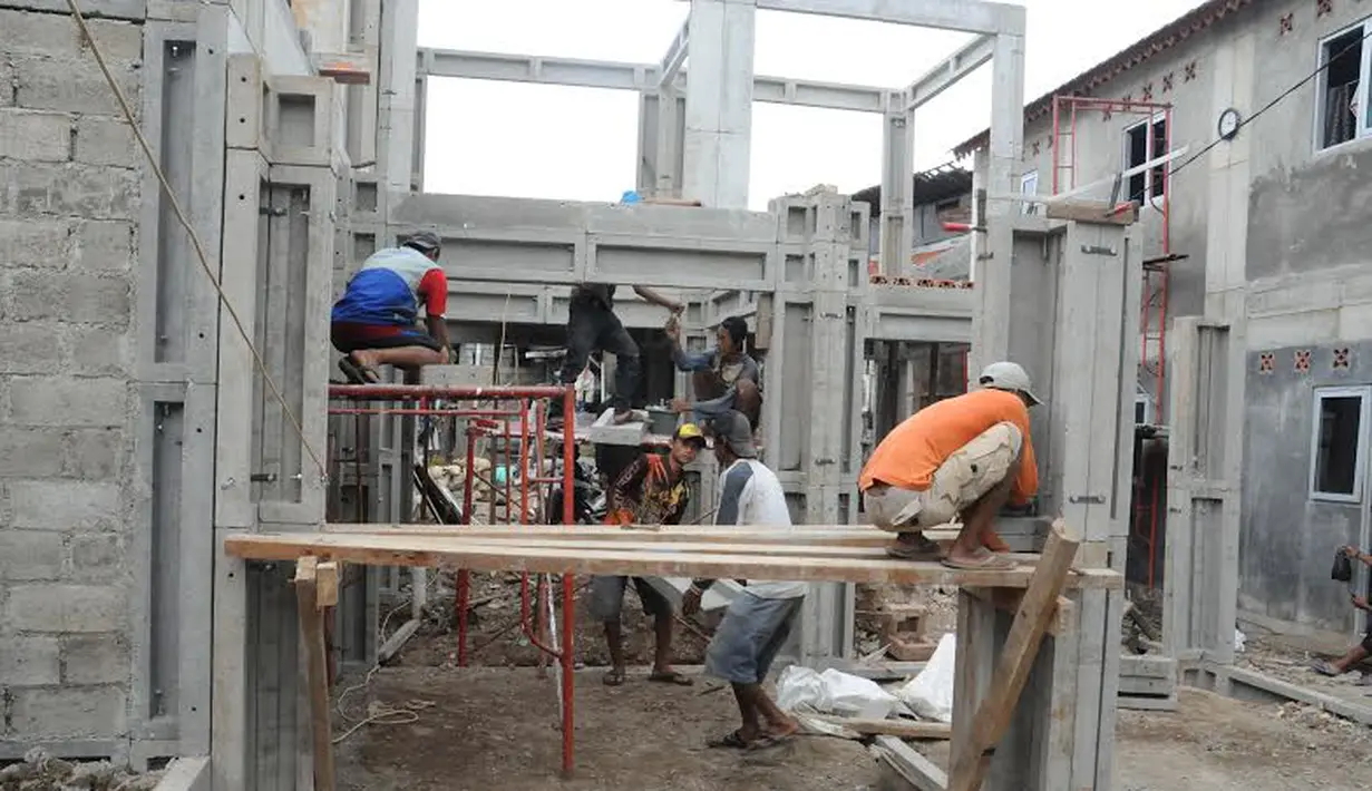 Di kawasan Petogogan, Jakarta Selatan pembangunan dilakukan terhadap warga di RW 03 dan RW 05 (Liputan6.com/Rini Suhartini)