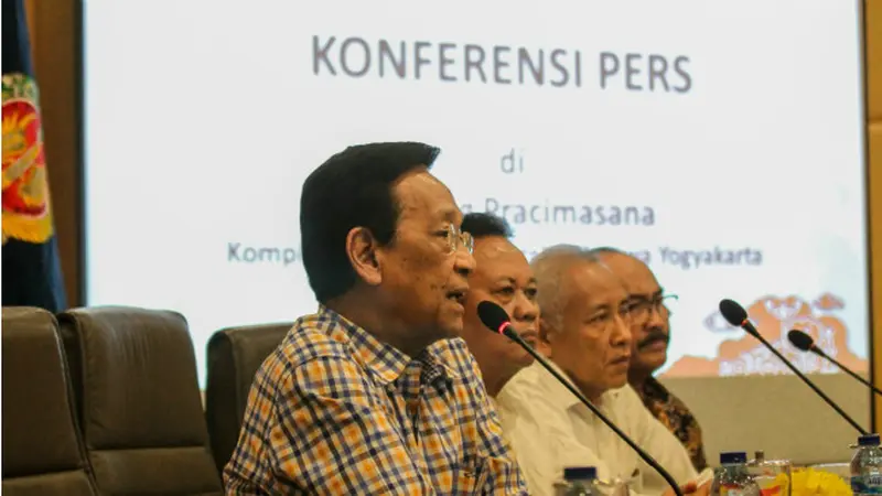 Konferensi Pers Sultan HB X terkait Penyebaran Virus Corona Covid-19 di Yogyakarta