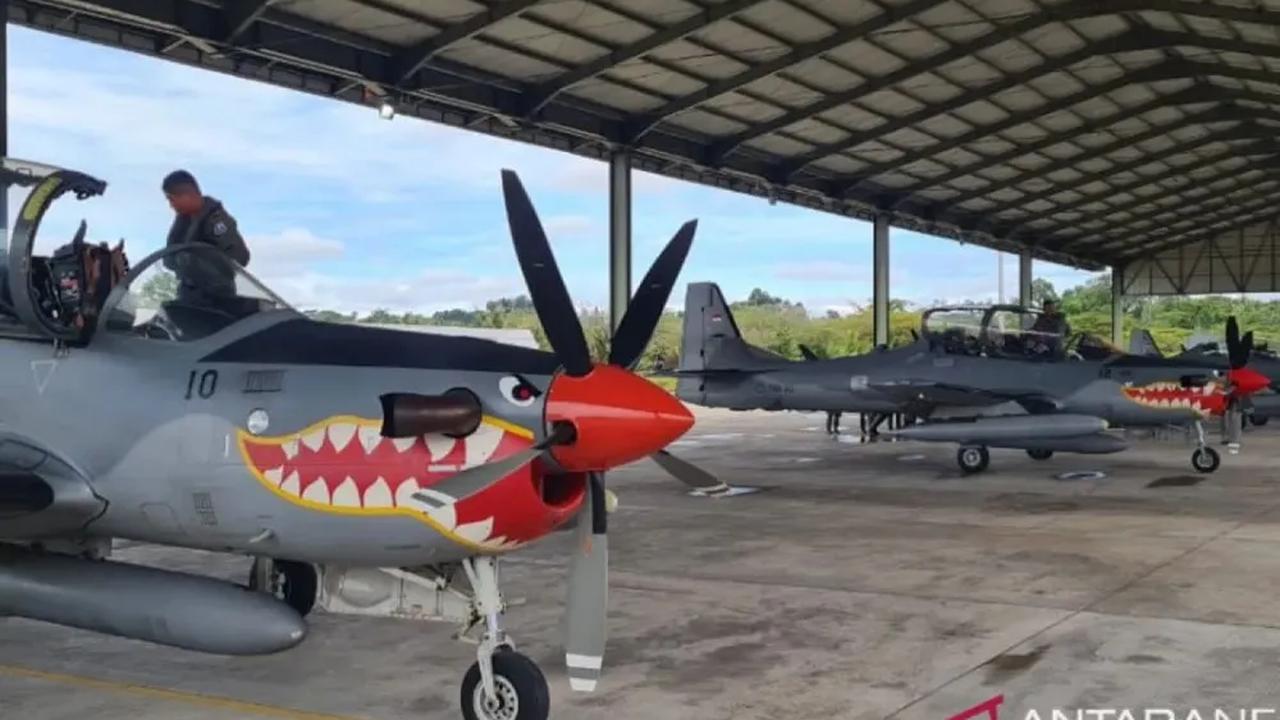 EMB-314 Super Tucano terdiri dari dua versi, tipe A-29ALX (kursi tunggal) dan AT-29B (kursi ganda).<br>