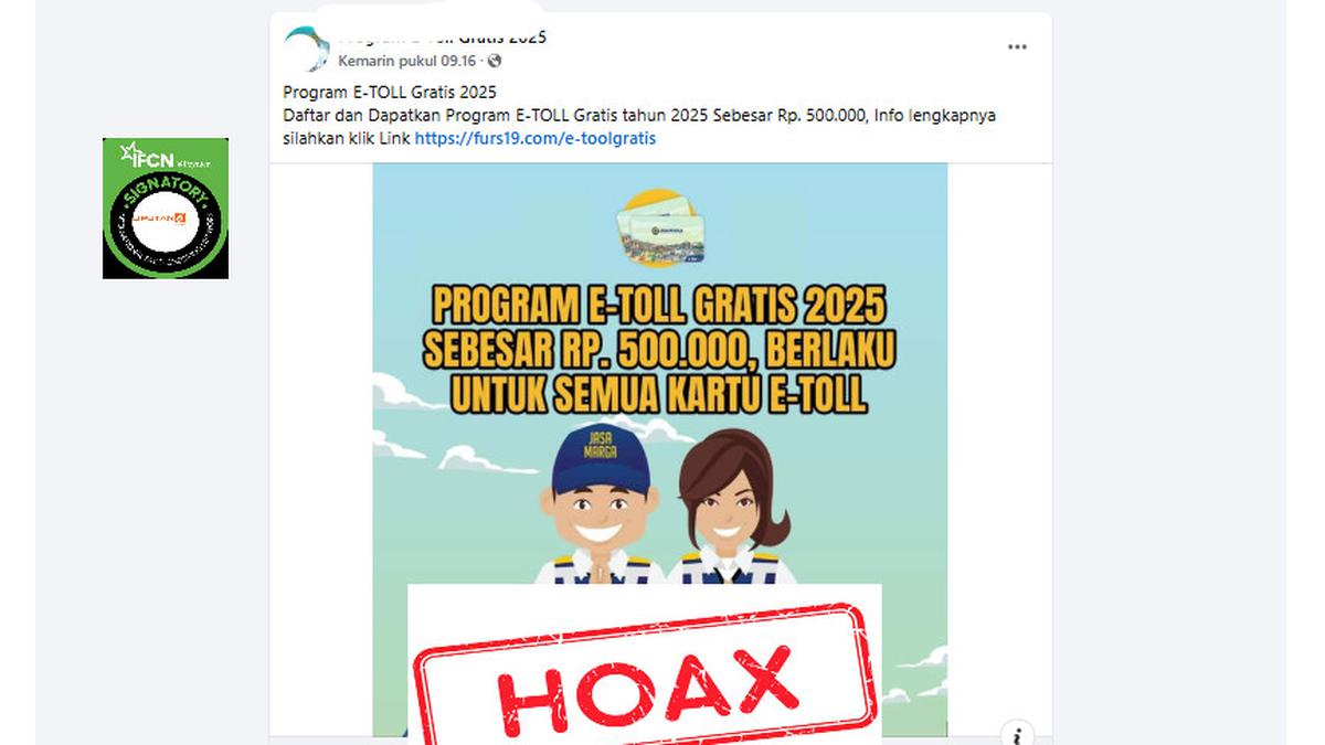 6 Hoaks yang Beredar Sepekan, Simak Biar Tak Kecewa