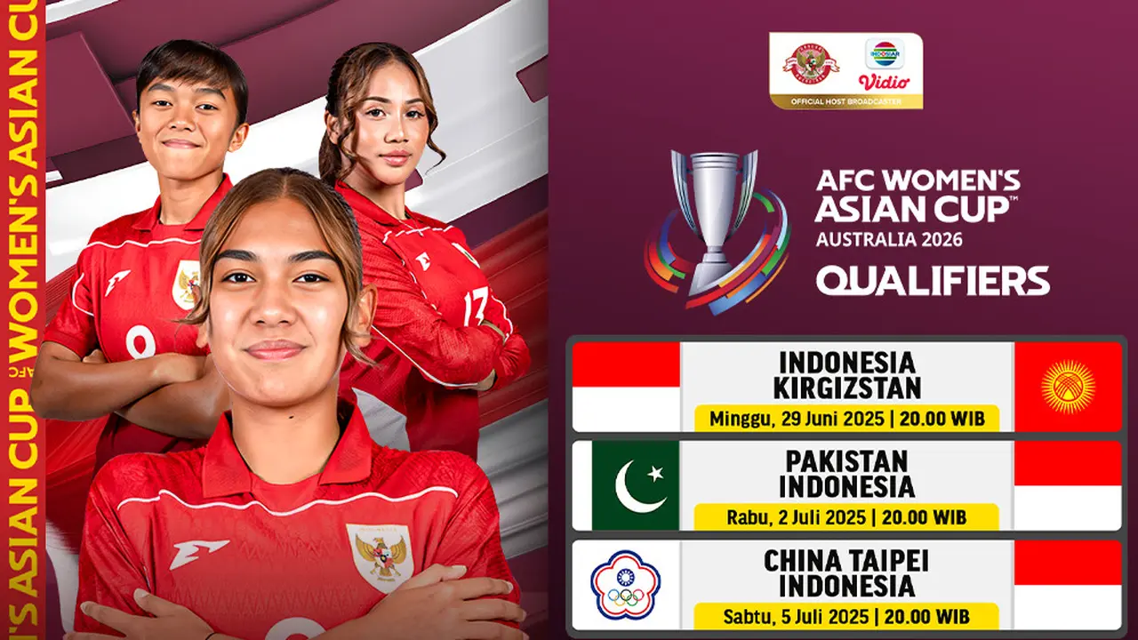 Saksikan Jadwal Pakistan vs Indonesia Live Streaming AFC Women’s Asian Cup 2026 Qualifiers di Vidio